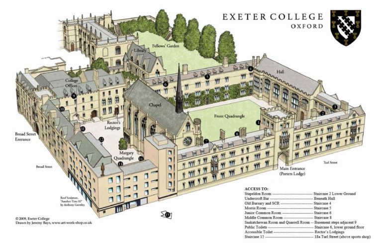 Exeter-College-Map